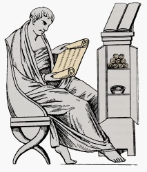 Римлянин читает свиток